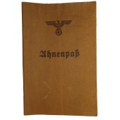 Ahnenpaß - pass för blodslinje från tredje riket, utfärdat av Zentralverlag der NSDAP